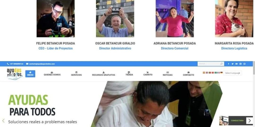 ayudas para todos equipo miembros familia innovacion social emprendimiento inclusión accesibilidad fotos familia y diseño sitio ayudas para todos