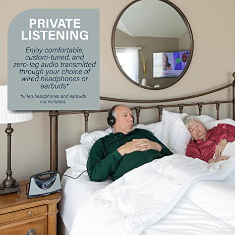 Parlante amplificador auditivo televisión resalta voces y sonidos portable personas con baja audición adulto mayor discapacidad auditiva, ayuda auditiva, audífonos especializados problemas auditivos para sordos abuelos, personas mayores
