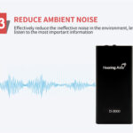 Sistema audífono amplificador de sonido de voz  recargable, para personas mayores sordas pérdida auditiva AUDAUD9