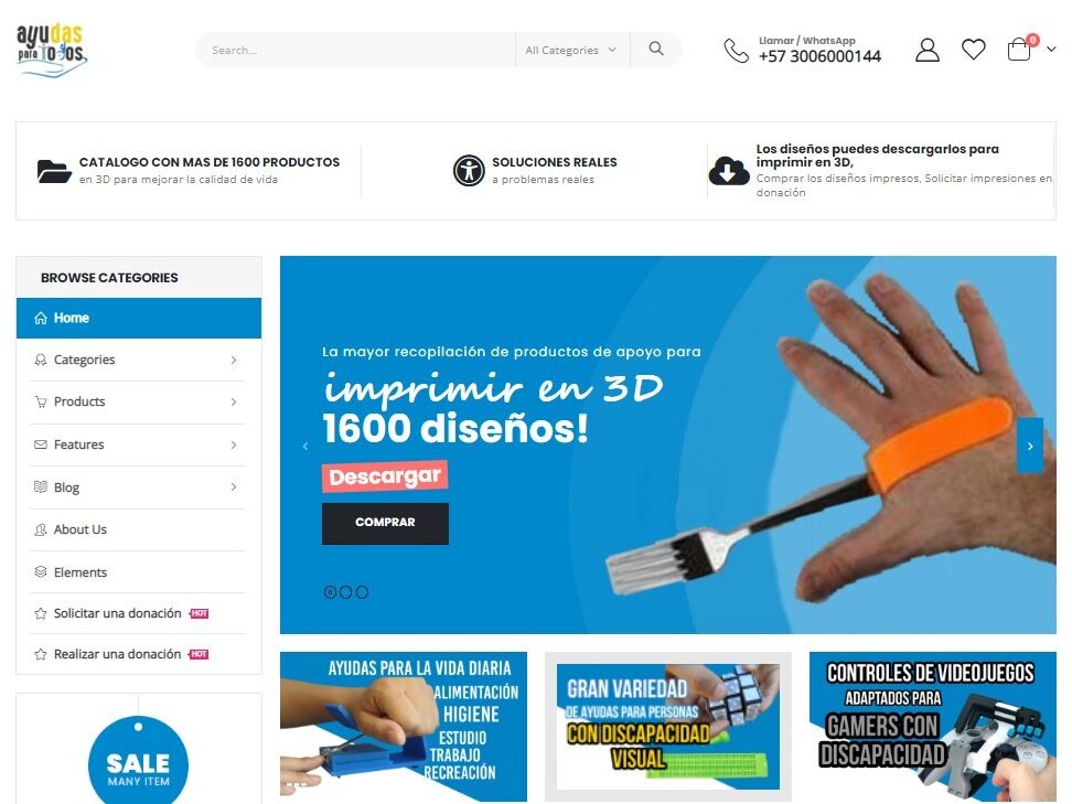 imagen pantallazo sitio web www.ayudasparatodos3d.com