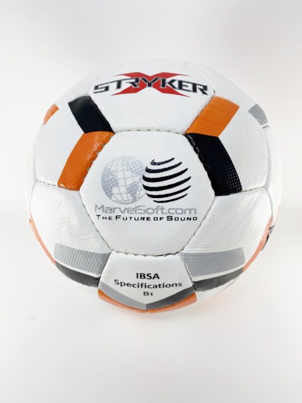 Balón de Fútbol sonoro Stryker Profesional aprobado IBSA tamaño 4 discapacidad visual