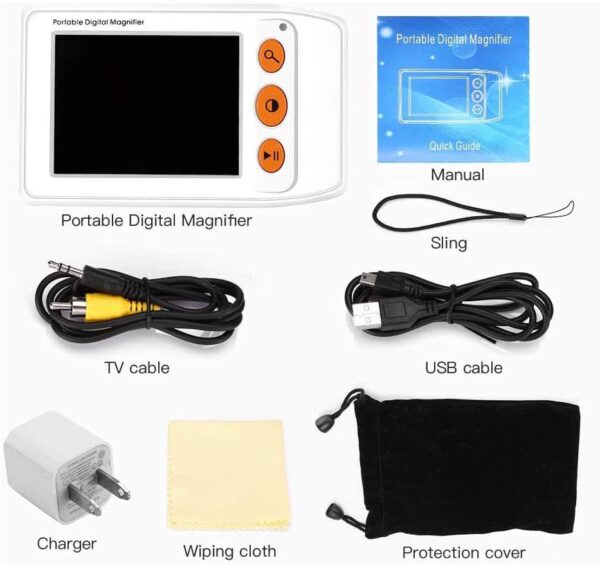 Lupa Digital magnificador electrónico portable Baja visión EYOYO 3.5pulgadas adulto mayor