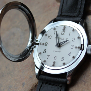 Reloj Braille para ciegos VOSTOK redondo baja visión adulto mayor