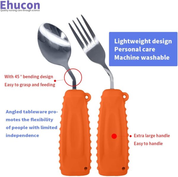 Cuchara y tenedor Discapacidad Adulto Mayor terapia ocupacional,Parkinson,artritis, Ayuda para comer