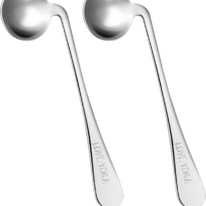 Kit 2 cucharas diseño curvo Discapacidad Adulto Mayor terapia ocupacional,Parkinson,artritis, Ayuda para comer