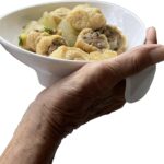 Plato antideslizante agarre fácil alimentación comer discapacidad adulto mayor Parkinson demencia pacientes temblores