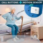 Kit cuidador alarma adulto mayor discapacidad 2 timbres sensor movimiento y receptor emergencia SOS inalámbrico pacientes