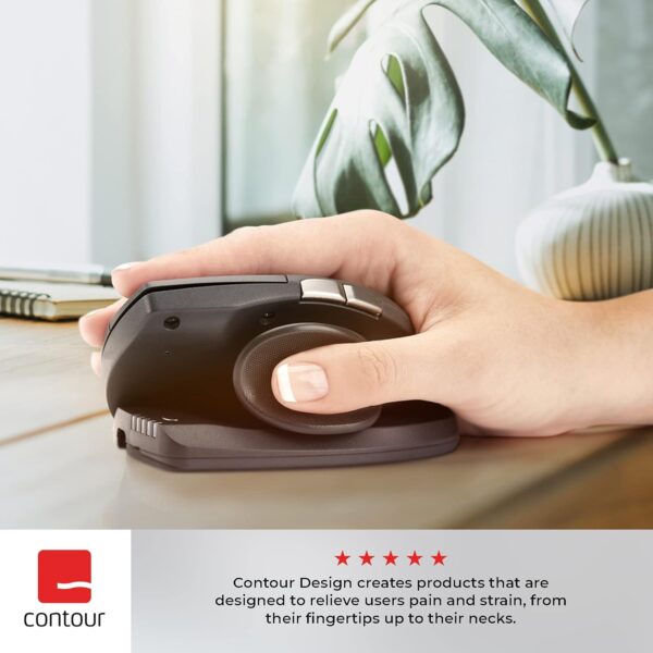 Mouse ergonómico ajustable Contour Design Unimouse Tunel del carpo accesibilidad discapacidad