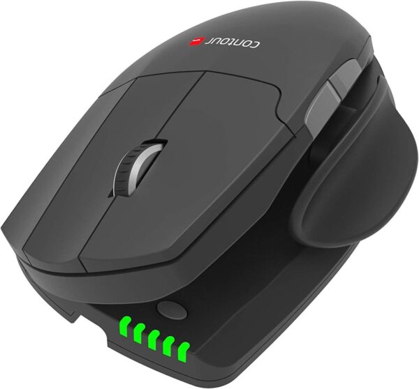 Mouse ergonómico ajustable Contour Design Unimouse Tunel del carpo accesibilidad discapacidad