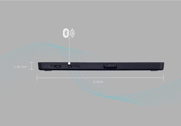 Mouse Keymecher Mano 703 - Touchpad inalámbrico Bluetooth retroalimentación háptica trackpad Discapacidad accesibilidad