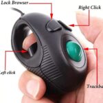 Mouse de mano mini TrackBall accesible con cable USB Discapacidad accesibilidad