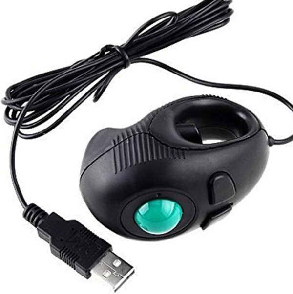 Mouse de mano mini TrackBall accesible con cable USB Discapacidad accesibilidad