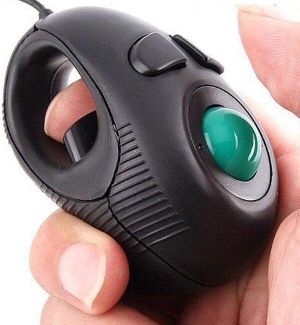 Mouse de mano mini TrackBall accesible con cable USB Discapacidad accesibilidad