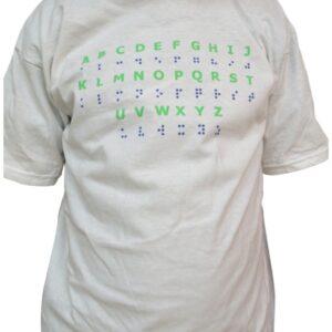 Camiseta para niños con Abecedario Braille en relieve