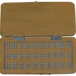 Caja Braille Madera para practicar hacer 30 letras en braille