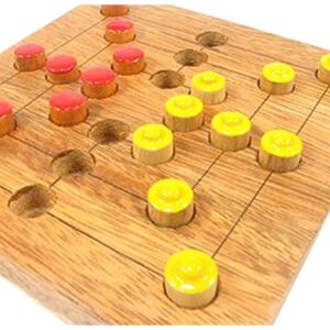 Juego de mesa Molino Nine Men's Morris con relieve para personas con Baja visión ciegos