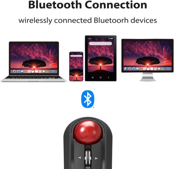 Mouse de mano ELECOM Relacon Trackball, mouse ergonómico Bluetooth, 10 botones Discapacidad accesibilidad