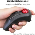Mouse de mano ELECOM Relacon Trackball, mouse ergonómico Bluetooth, 10 botones Discapacidad accesibilidad