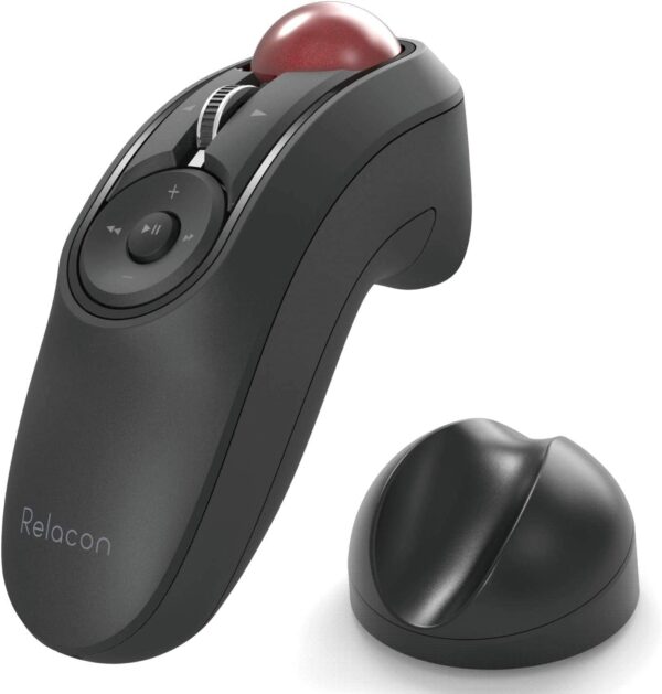 Mouse de mano ELECOM Relacon Trackball, mouse ergonómico Bluetooth, 10 botones Discapacidad accesibilidad