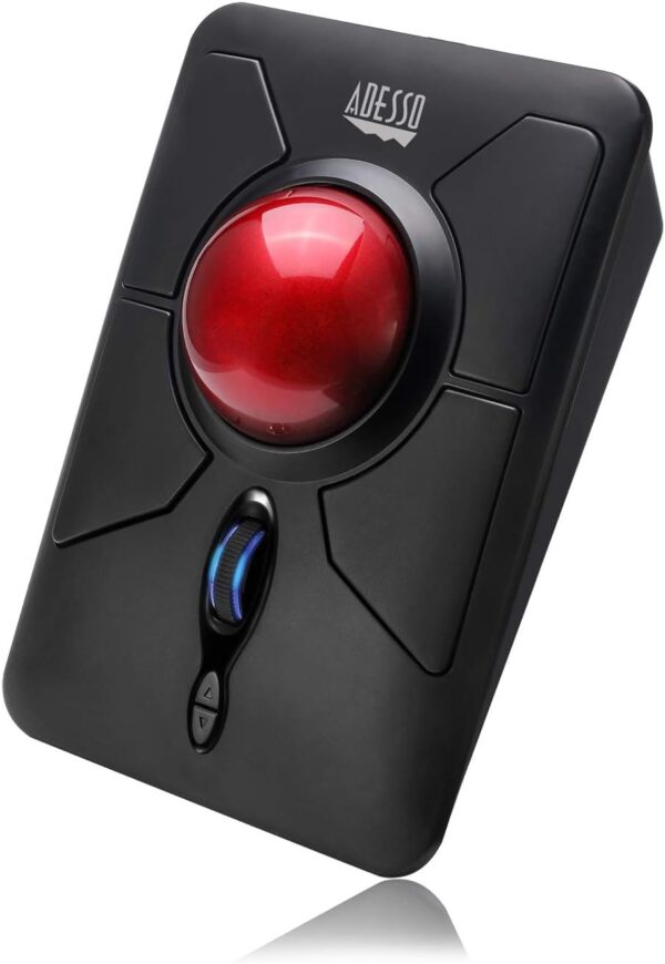 Mouse Trackball ergonómico ADESSO iMouse T50 Inalambrico 7 botones Discapacidad accesibilidad