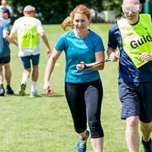 Cinta de correr Theter para ciegos correa atletismo Handi Life running discapacidad visual
